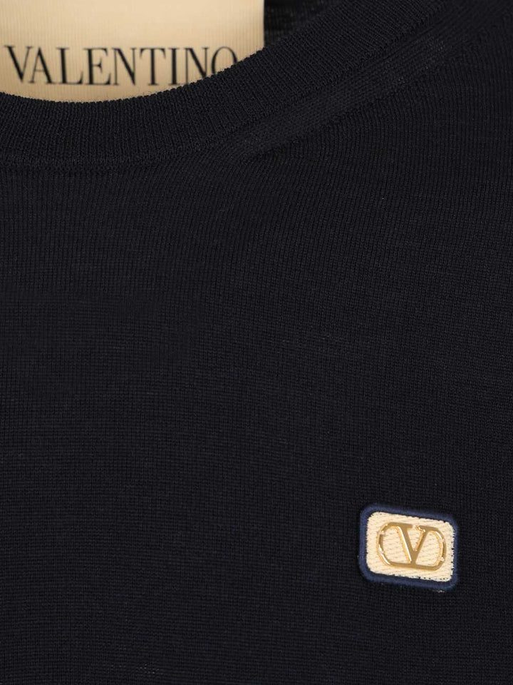 Valentino Garavani Valentino Wool Sweater Knitwear - Blu | d5294eec4df5fb5e530776d2b120413023dba0bf