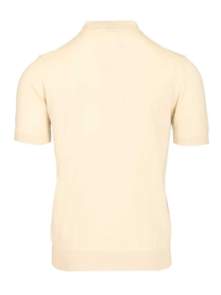 Etro Cotton Knit Polo Shirt Knitwear - Bianco | 75ed9b7806b452dbb6cb7c8116d82890b6e5649a