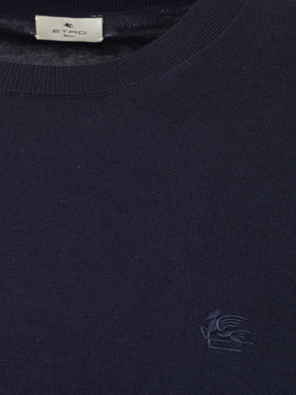 Etro Cotton Sweater Knitwear - Blu | 983f80085787d95171a3f0c4a631352dbb929748