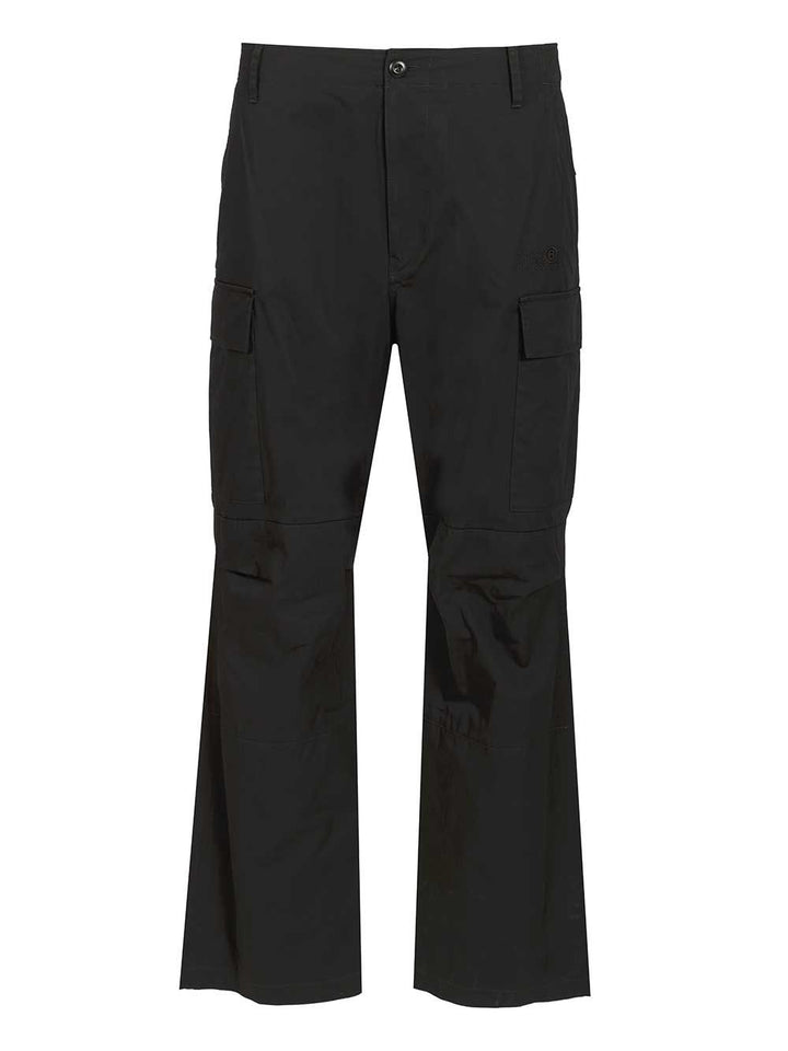 Mm6 Maison Margiela Cotton Cargo Pants Trousers - Nero | 3a4b952ddf4c5a9318ea217b1ab3c8435c5abe89