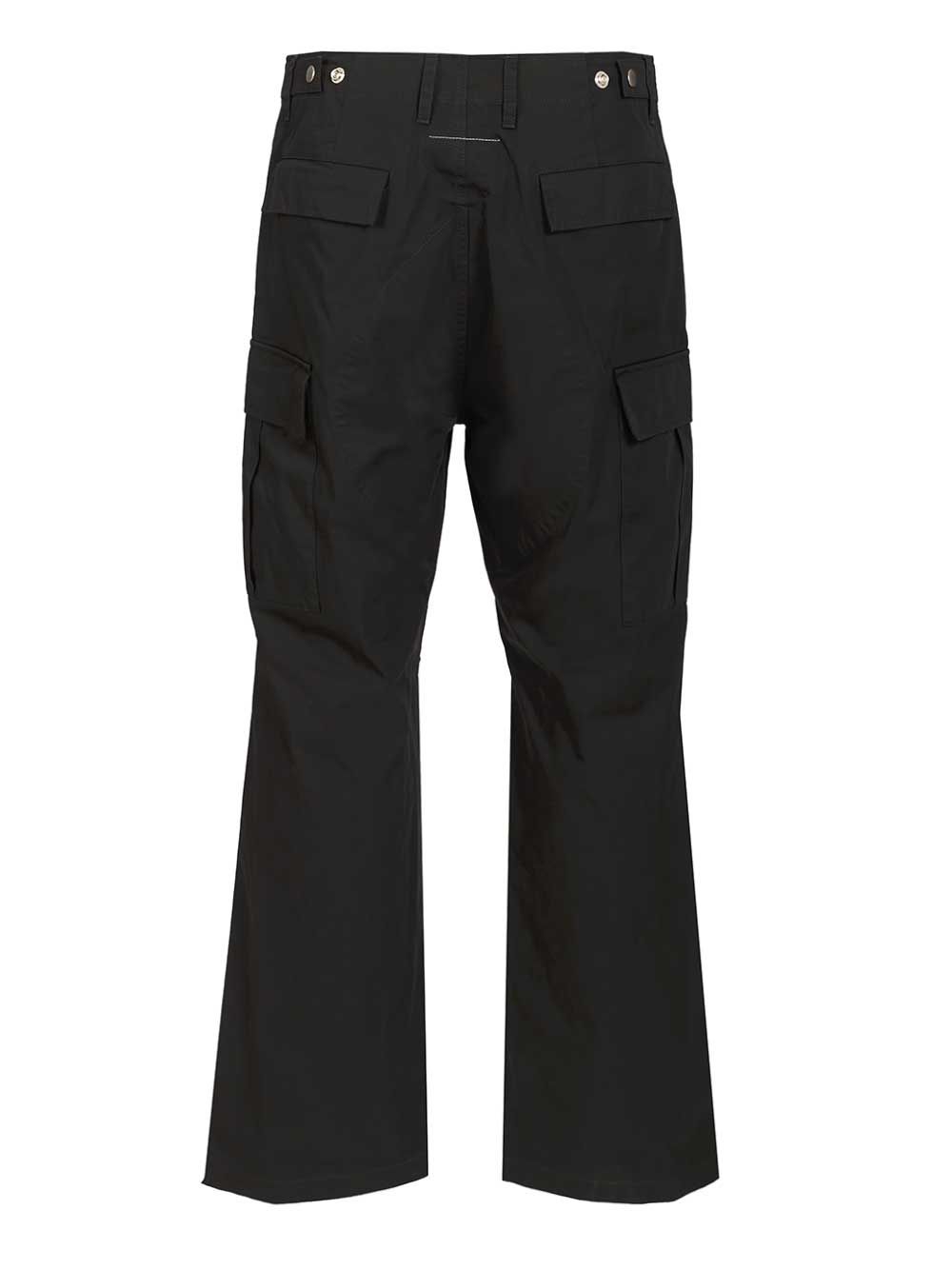 Mm6 Maison Margiela Cotton Cargo Pants Trousers - Nero | 6f23df569a3966d3aaab8ea056e9f6f2f4a66c4a