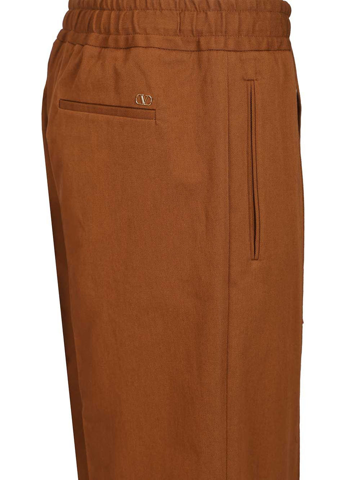 Valentino Garavani Classic  With Pleats Trousers - Marrone | a949420757372e6dd2ebadfce8bd9a972832e674