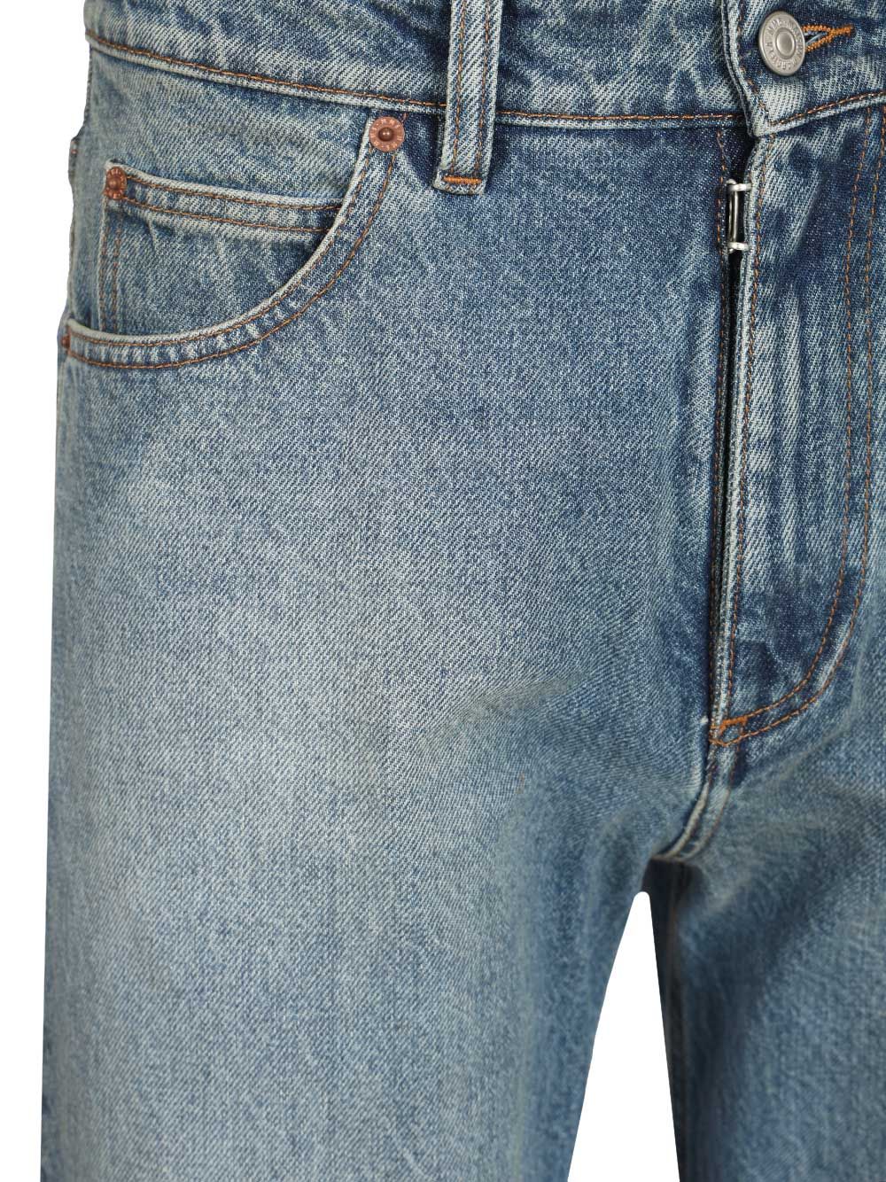 Mm6 Maison Margiela Straight Leg Jeans - Blu | eabca961b47ce357fc6a8d3399e5e23693b2c95a