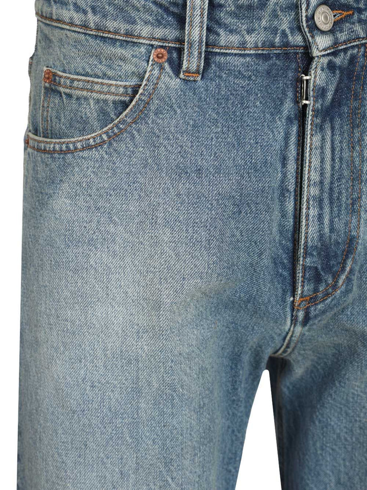 Mm6 Maison Margiela Straight Leg Jeans - Blu | eabca961b47ce357fc6a8d3399e5e23693b2c95a