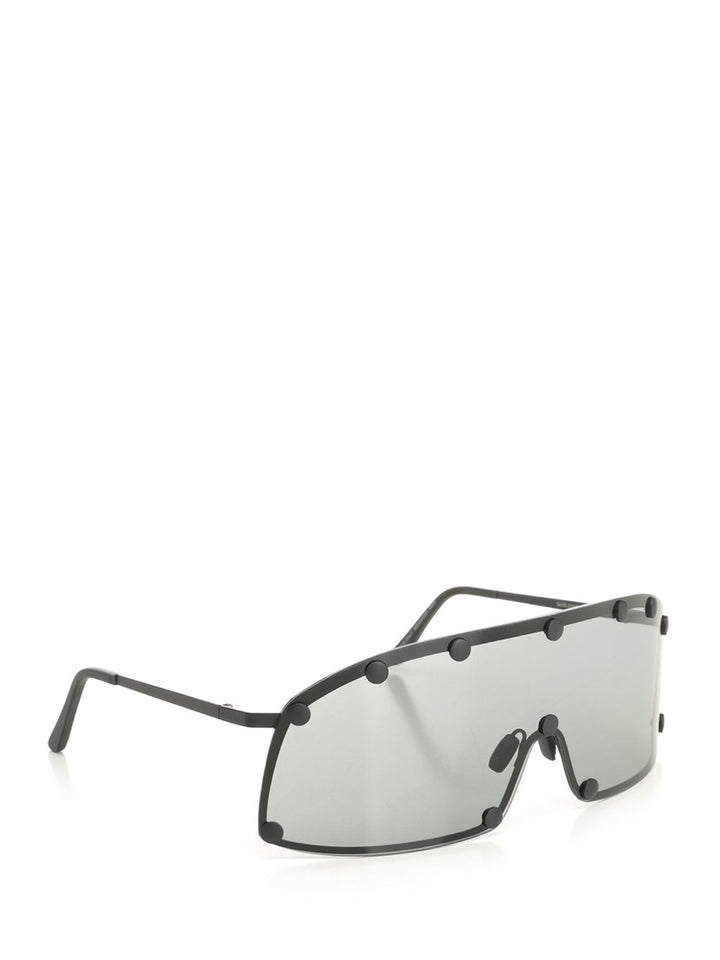 Rick Owens Performa Shielding Sun Glasses - Nero | ec505be392699ae4ad74f9b40a4bd2d6613c0d4b