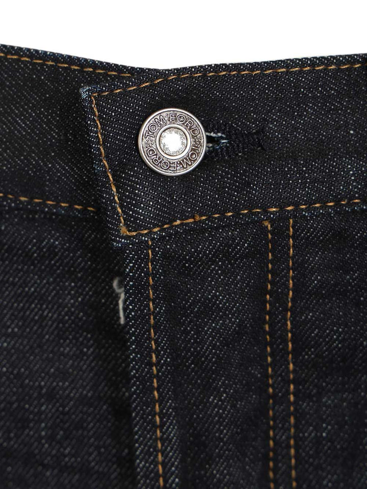 Tom Ford Selvedge Slim Fit Jeans - Blu | 342022a1c614fefce8b7ef349753acdddc9b0bb3