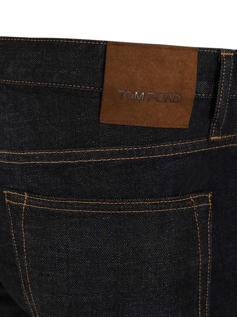Tom Ford Selvedge Slim Fit Jeans - Blu | 6a96653f48fdbb4d0949a3890fcd8c1af0def973