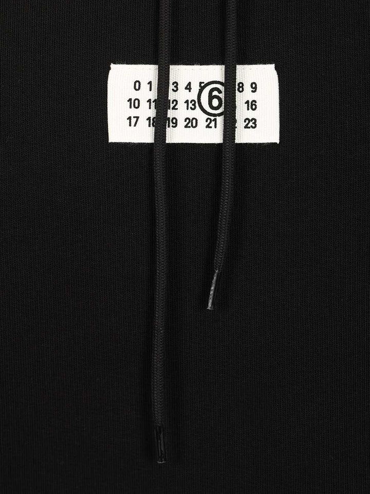 Mm6 Maison Margiela Numeric Hoodie Sweatshirts - Nero | 5d12c1b0ea012f50a2c6146d9c315435af15539d