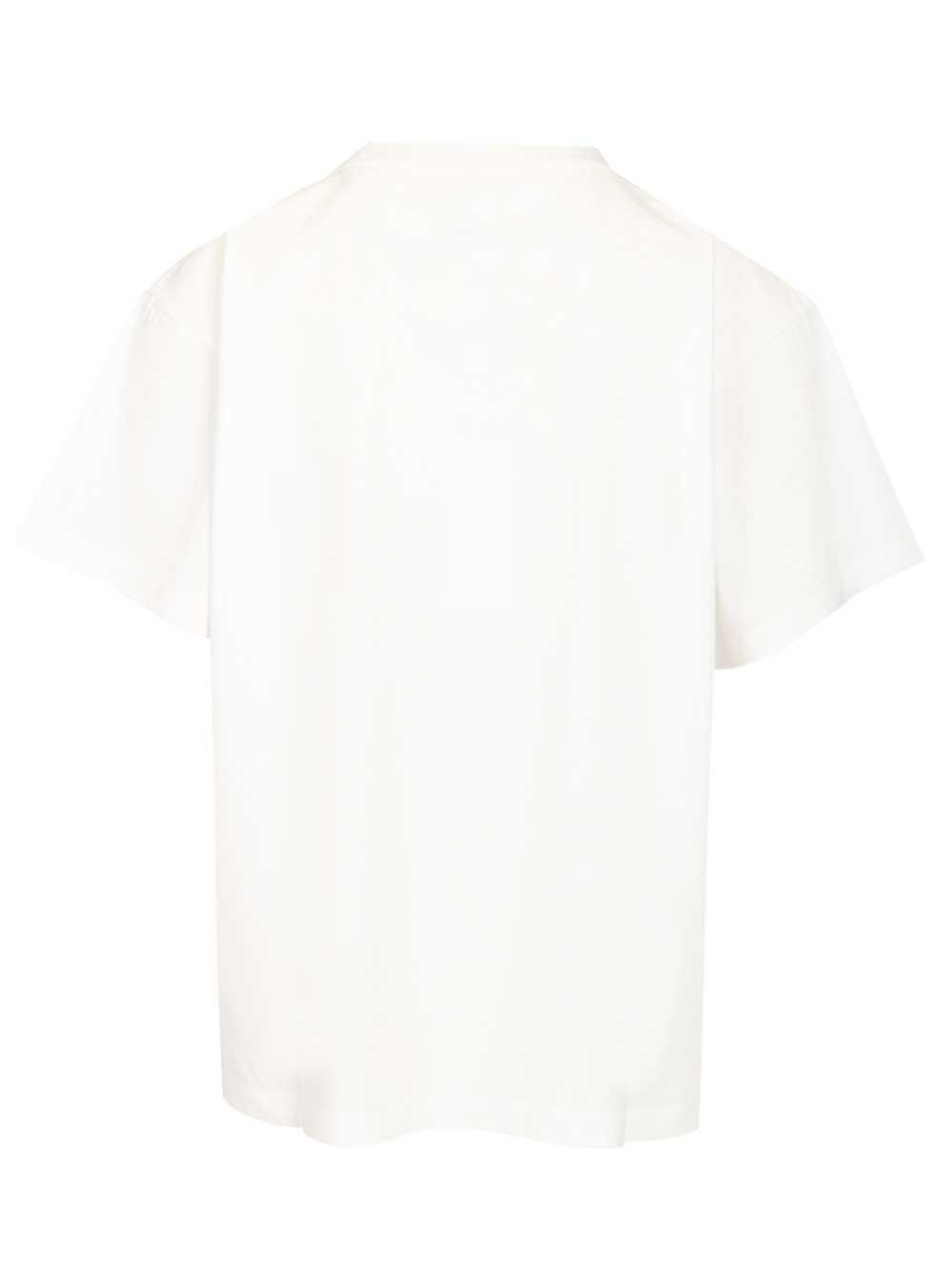Mm6 Maison Margiela Necklace Trompe L'oeil Graphic T-Shirt - Bianco | 18d84d8c92dbb2a82cf8e0889db777441bc6efbc