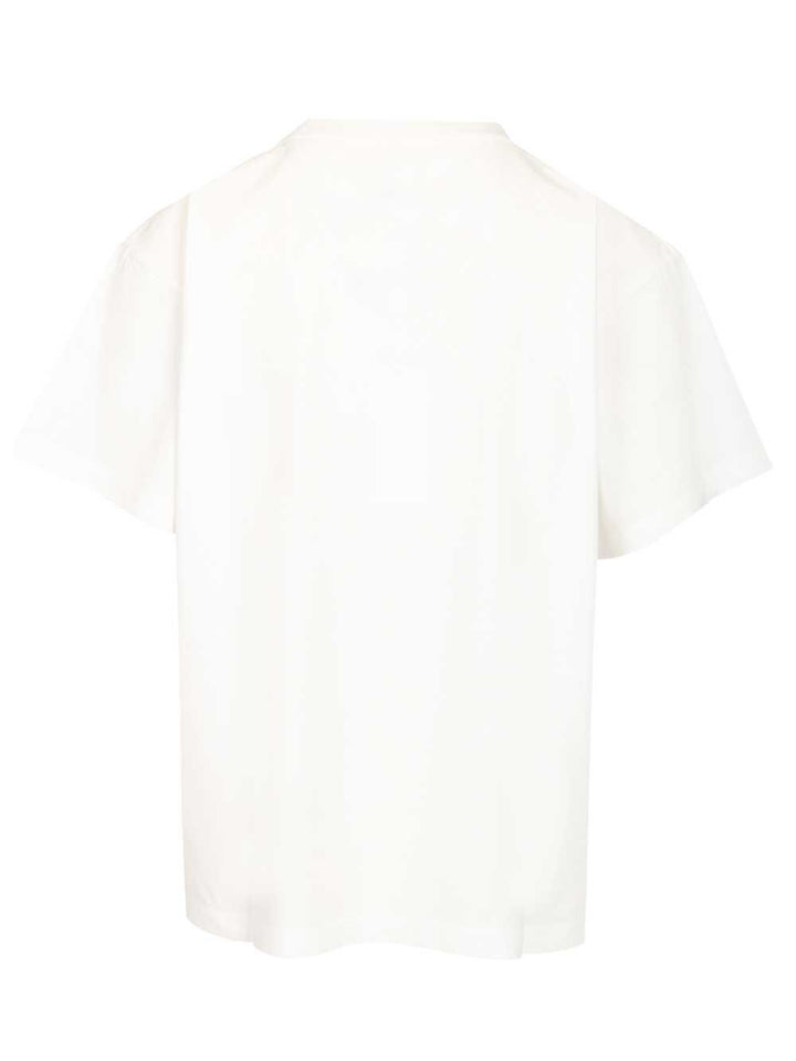 Mm6 Maison Margiela Necklace Trompe L'oeil Graphic T-Shirt - Bianco | 18d84d8c92dbb2a82cf8e0889db777441bc6efbc