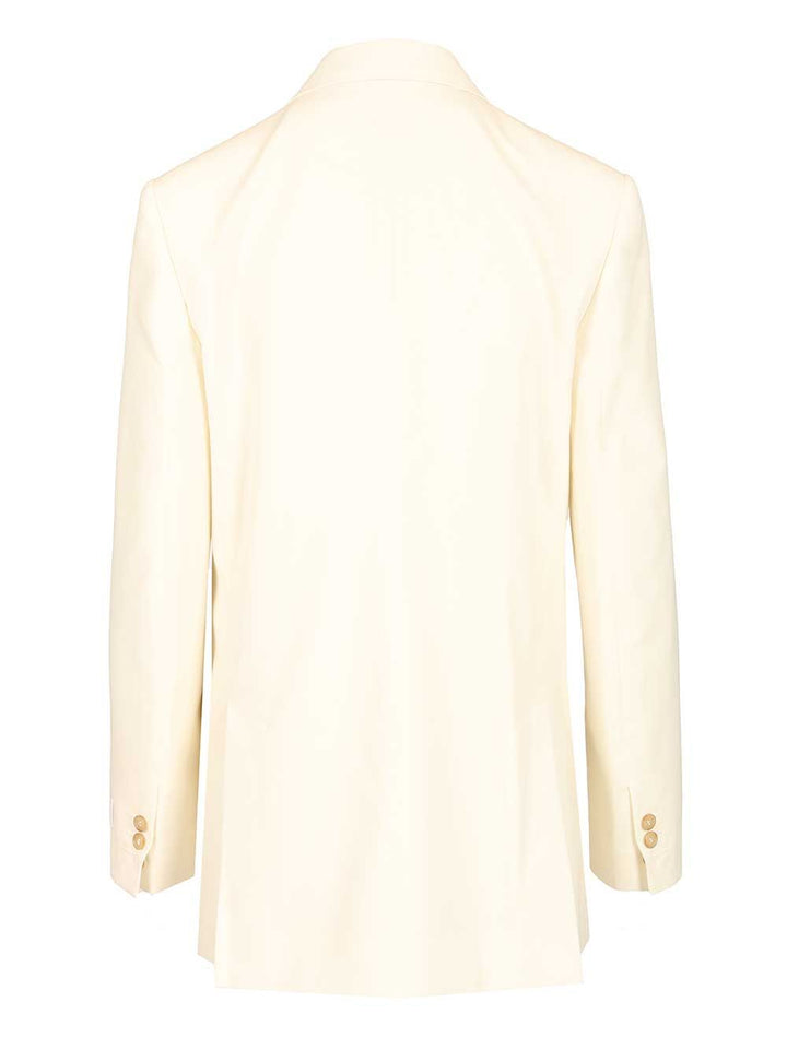 Mm6 Maison Margiela Double-Breasted Blazer Giacche - Beige | 329fc58cf3bbb336708b8a394e0d426ccc2cf745
