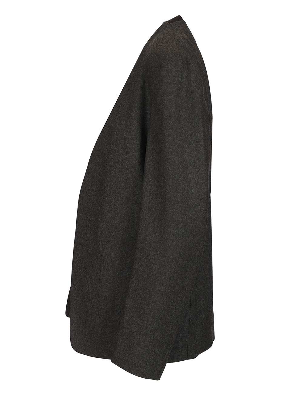 Maison Margiela Minimal Wool Jacket Giacche - Grey | 4c6e729c51028d9381e4cf46a31b59258d1bb52f