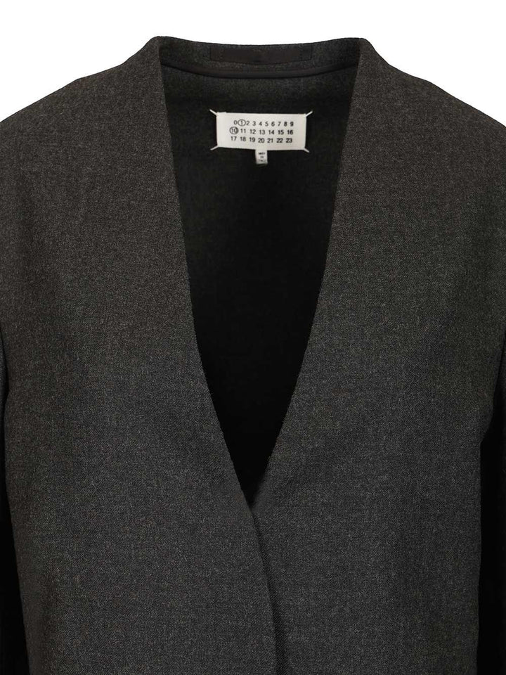 Maison Margiela Minimal Wool Jacket Giacche - Grey | 9a3523a34b082f0ad82ded98a0a79bb4a1cb4be9