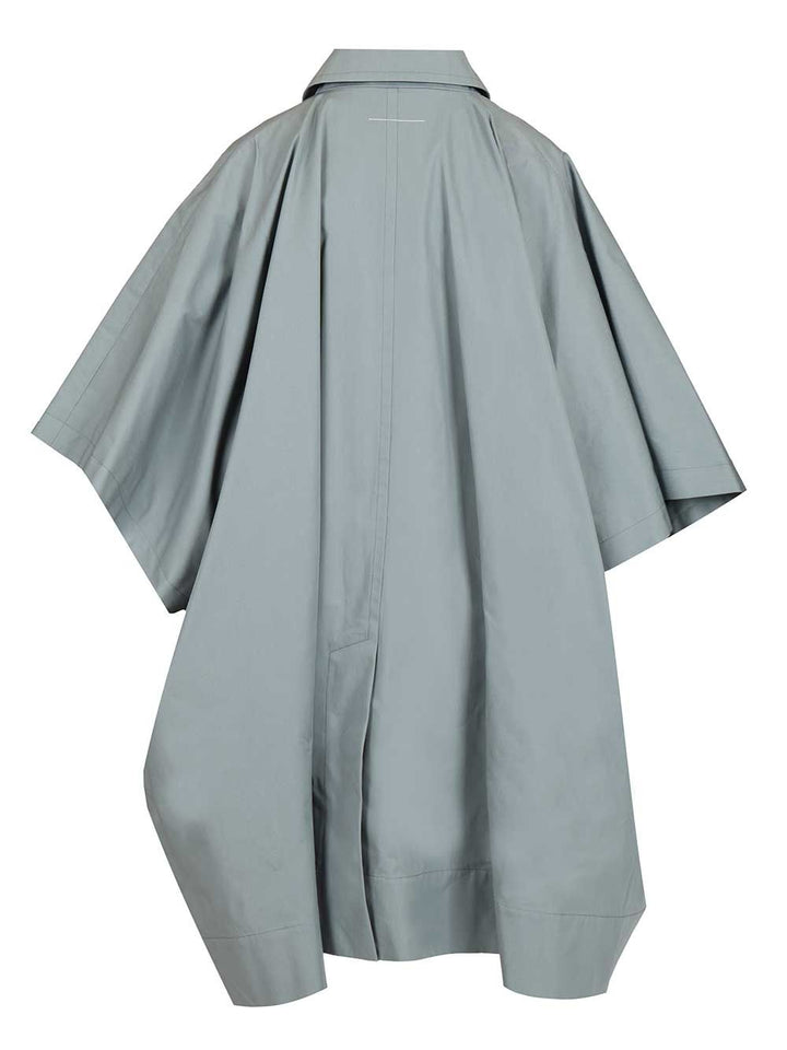 Mm6 Maison Margiela Mm6 Margiela Trench Coat Coats - Blu | f5237676df8766bc667ea3cb9804ef5a208123a1