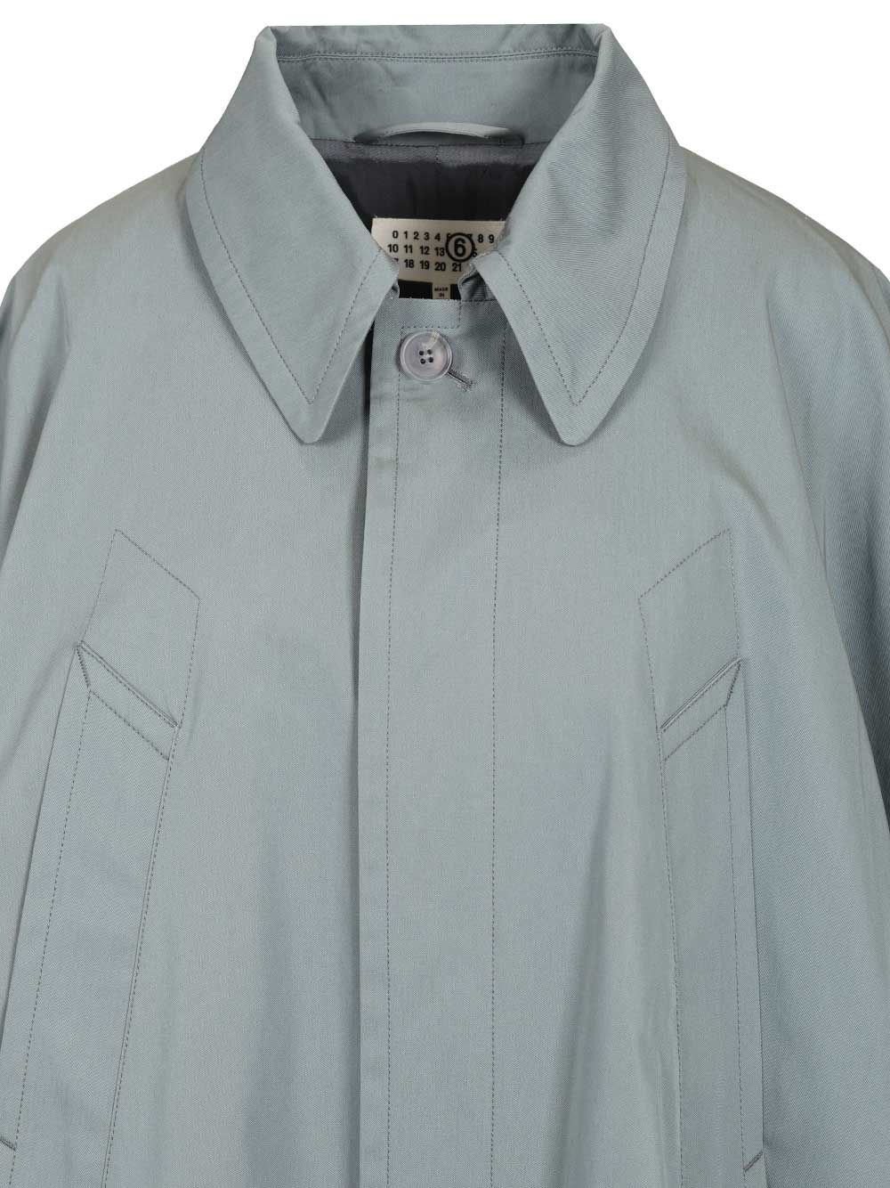 Mm6 Maison Margiela Mm6 Margiela Trench Coat Coats - Blu | a93c1258d21b418851fdd6dd892e1bfea48d18da