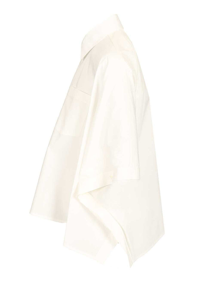 Mm6 Maison Margiela Cropped Shirt Shirts - Bianco | 15ef6263497679598df7210cb39006d8659dce1d