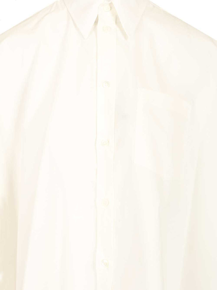 Mm6 Maison Margiela Cropped Shirt Shirts - Bianco | c5c316a8ba1a488ae9602c3bf8596e57d64c62d2