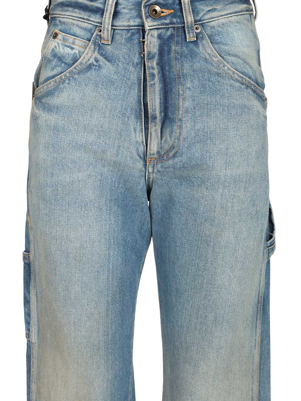 Maison Margiela Straight Leg Jeans - Blu | 8701322d60beb3b02e25f689fdd624cea82ff9c6