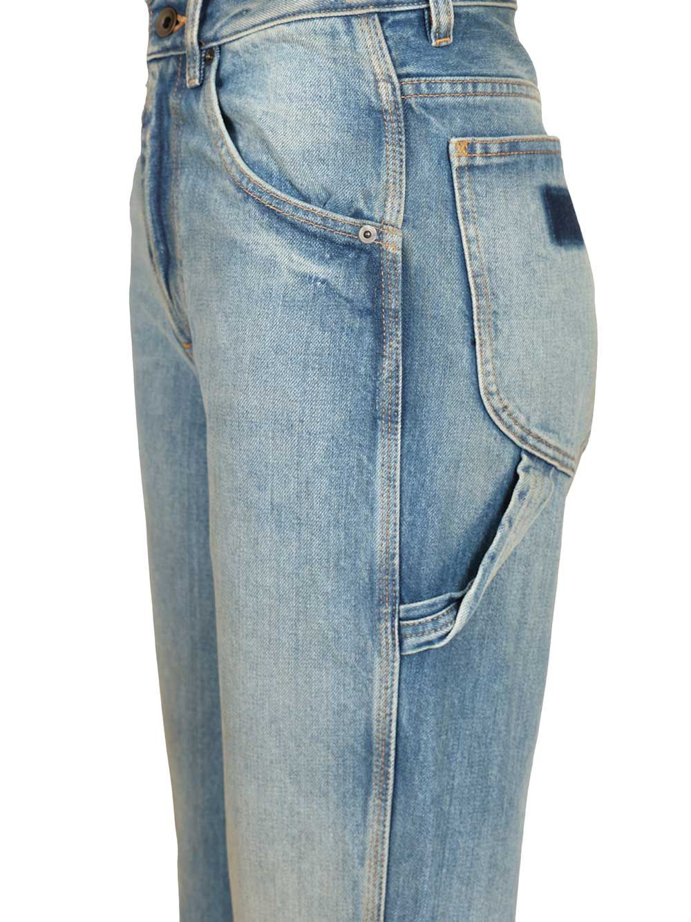 Maison Margiela Straight Leg Jeans - Blu | 62c701a1eebe80f2c563317b1d65911be2bc8d4c