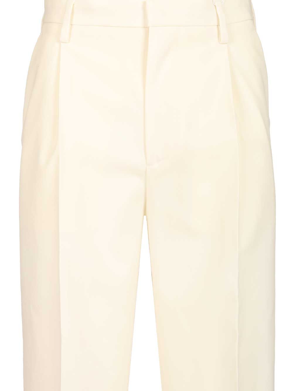 Mm6 Maison Margiela Tapered Leg Trousers - Beige | 86a89930698b21c503a68aebe6c39d002aef33cf