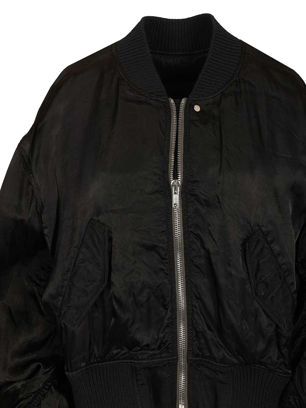 Rick Owens Secchia Flight Giacche - Nero | d45d38607c6101b929497697b1d8d06cc62f22e3