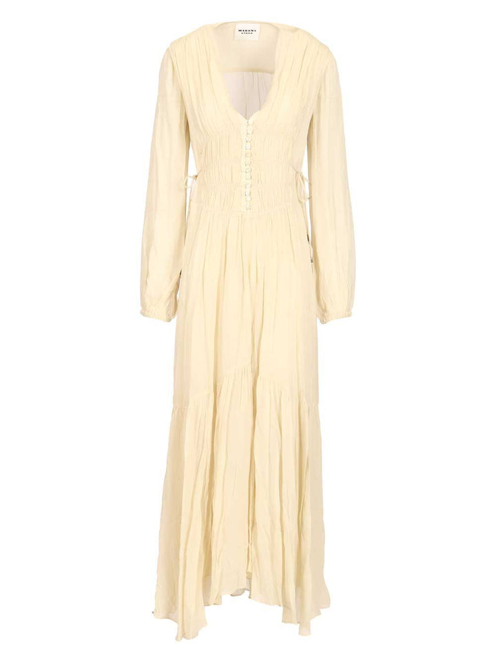 Marant Etoile Briane Long Dress Abiti - Beige | d4993ede052d7bdcdb019abcc648e544b43be583