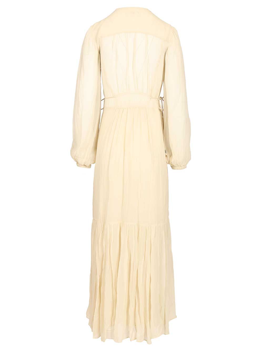 Marant Etoile Briane Long Dress Abiti - Beige | e09237dfae9bb2da08f8651ffacad81c6d8b45ef