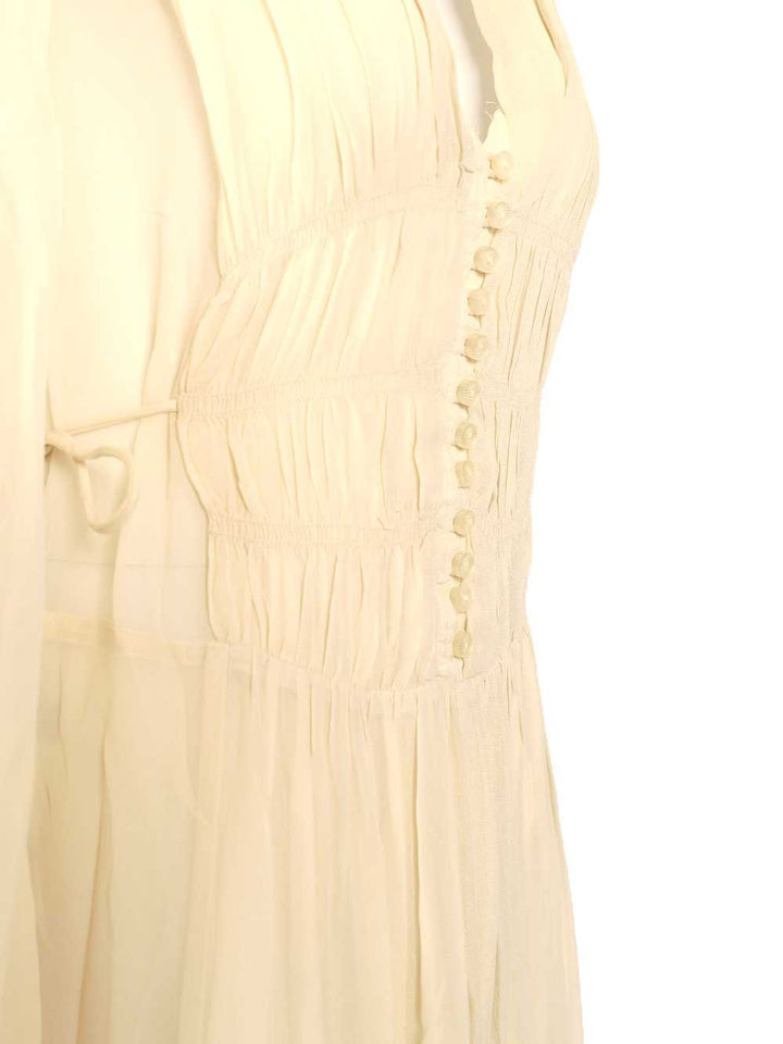 Marant Etoile Briane Long Dress Abiti - Beige | 51e45b0aac46cd3e6b4f1f74633ff9bce2b80e62