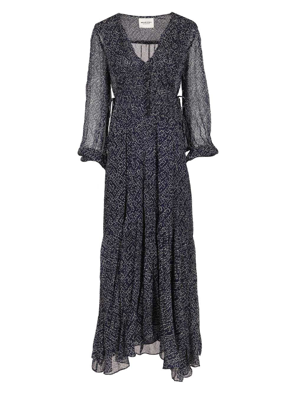 Marant Etoile Briane Long Dress Abiti - Blu | 0d7e4126014fd7818969377ae705e8d8dcb80125