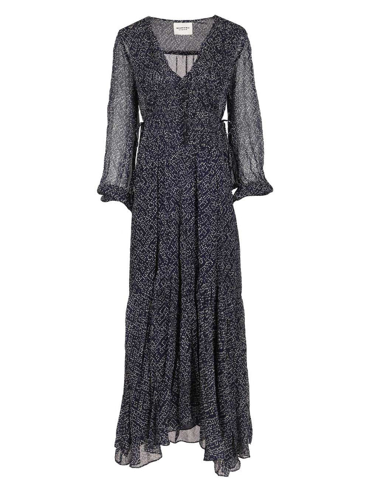 Marant Etoile Briane Long Dress Abiti - Blu | 0d7e4126014fd7818969377ae705e8d8dcb80125