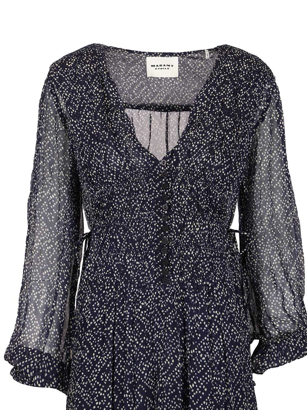Marant Etoile Briane Long Dress Abiti - Blu | f366ba97659642cf23dde1d12bd51dd2f129cfc1