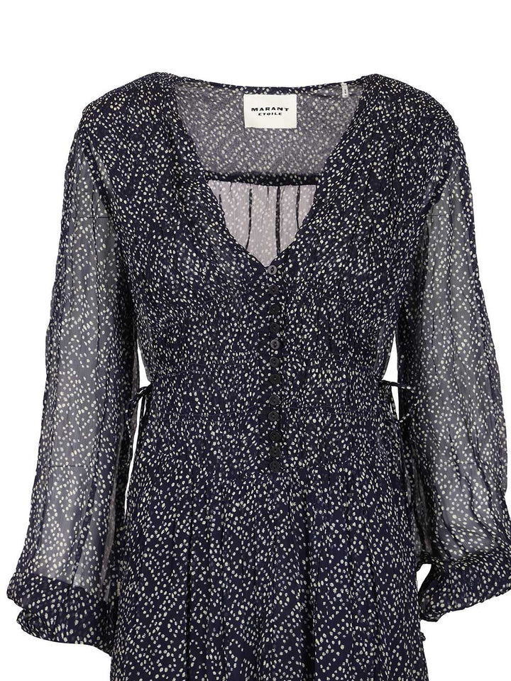 Marant Etoile Briane Long Dress Abiti - Blu | f366ba97659642cf23dde1d12bd51dd2f129cfc1