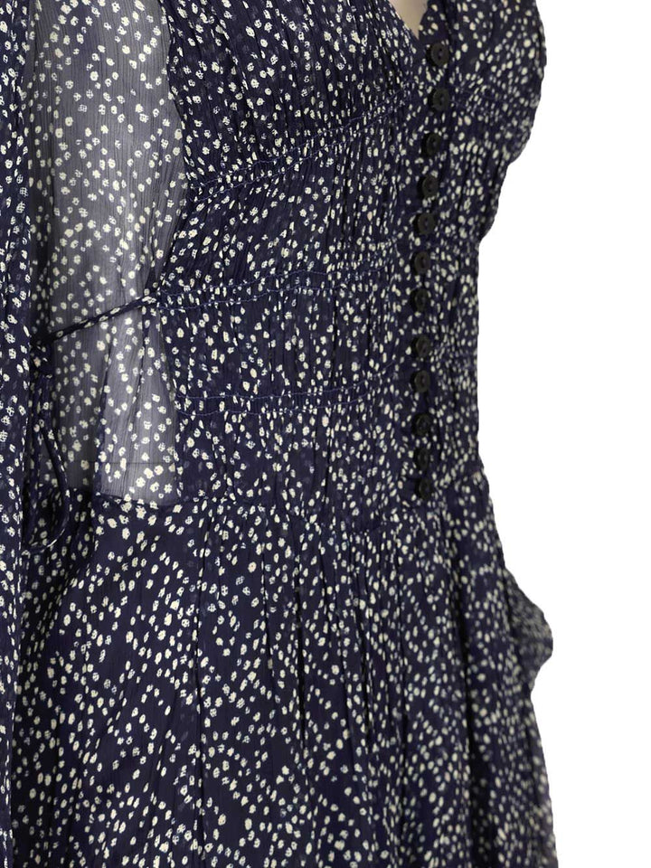 Marant Etoile Briane Long Dress Abiti - Blu | de043af3dc1c2f752d77b1fb1be938b8b3c925ff