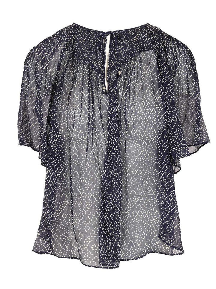 Marant Etoile Neslya Top T-Shirt - Blu | e9cfa6a52bf0b95e203235807e844f080af7bb3c
