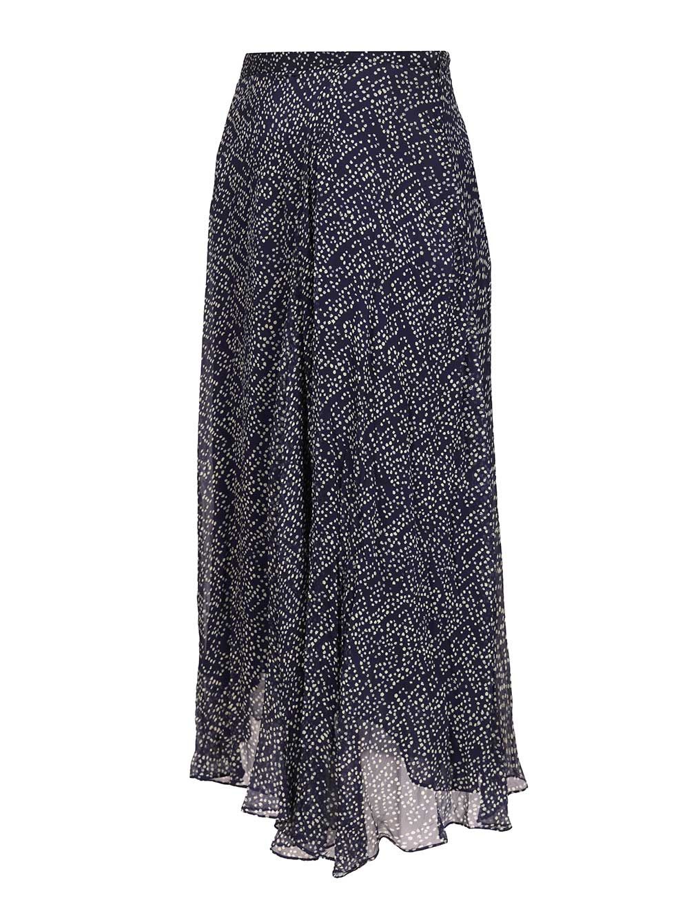 Marant Etoile Long Skirt Lycia Gonne - Blu | b10d107216392bea416038bbde6013bcfcd61848