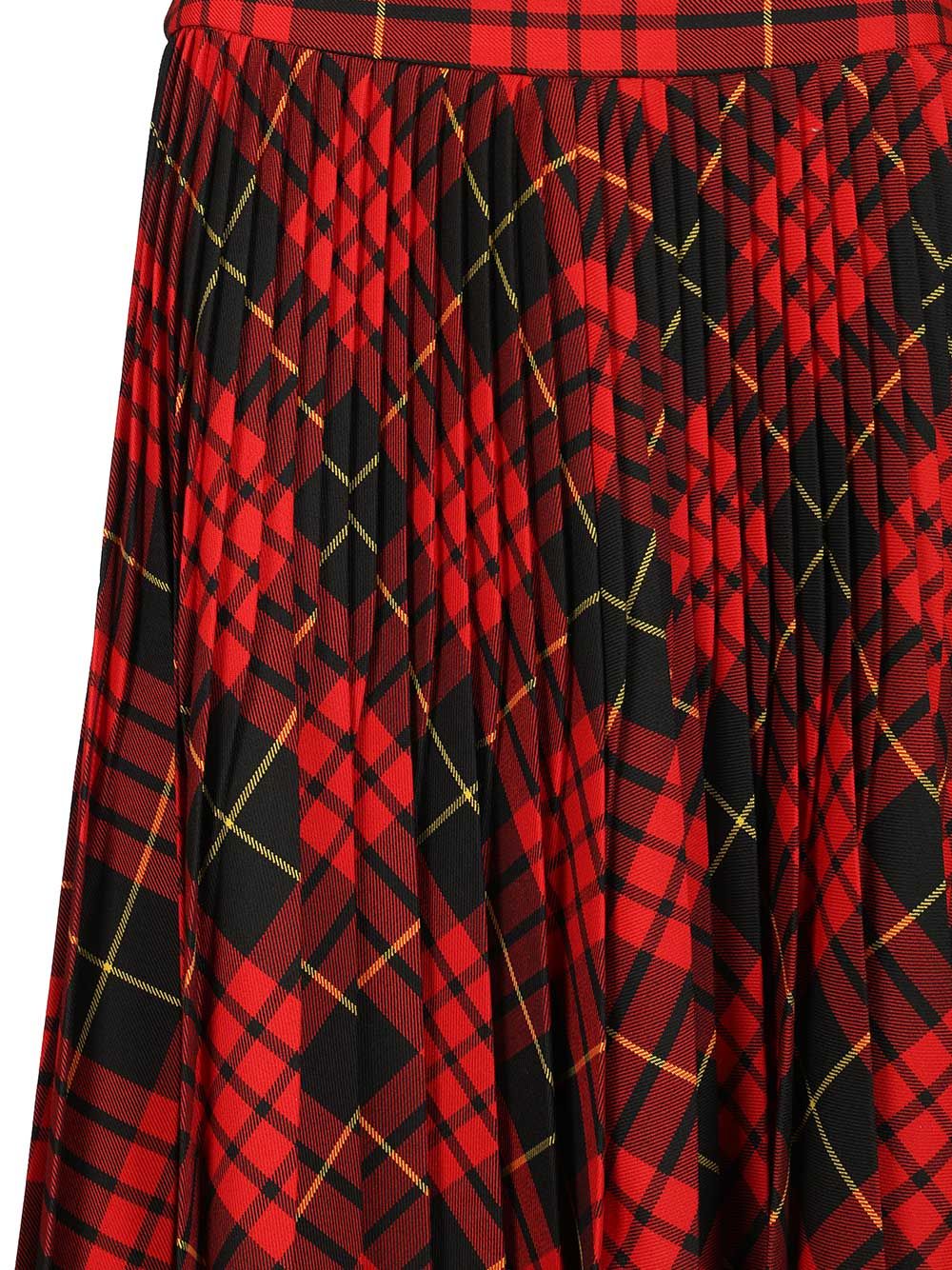 Mcqueen Macqueen Tartan Asymmetric Skirt Gonne - Rosso | a38accbb07dd85ec420b4d70423036e2fdad099b