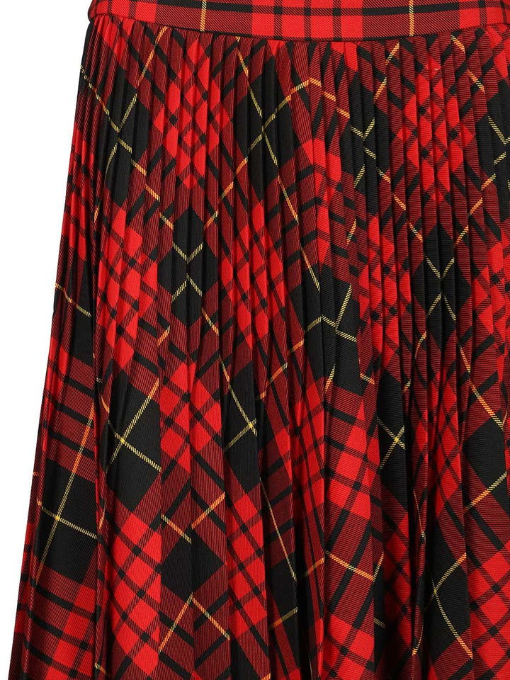 Mcqueen Macqueen Tartan Asymmetric Skirt Gonne - Rosso | a38accbb07dd85ec420b4d70423036e2fdad099b