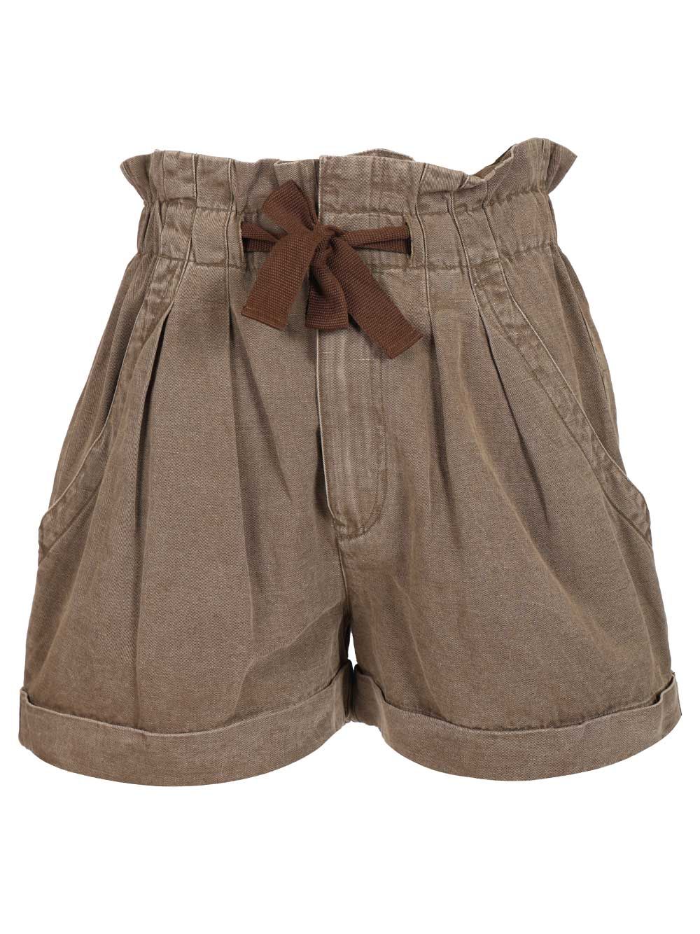 Marant Etoile Nirma Shorts Trousers - Marrone | 4bb62ec7b724d2bfdcf2fe25774760d52a44a0d2