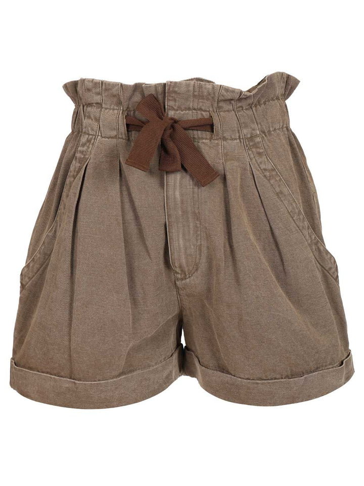 Marant Etoile Nirma Shorts Trousers - Marrone | 4bb62ec7b724d2bfdcf2fe25774760d52a44a0d2