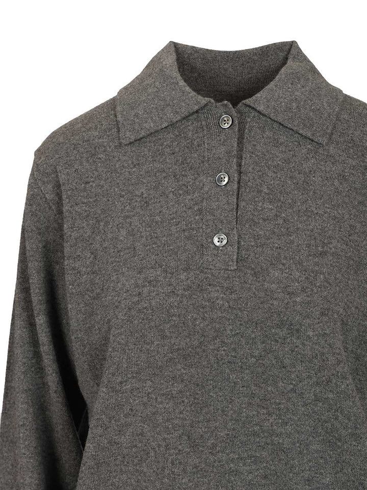 Maison Margiela Wool Polo shirt - Grey | ee084c29fcc66c0012a8dc1235f43db5679c79c1
