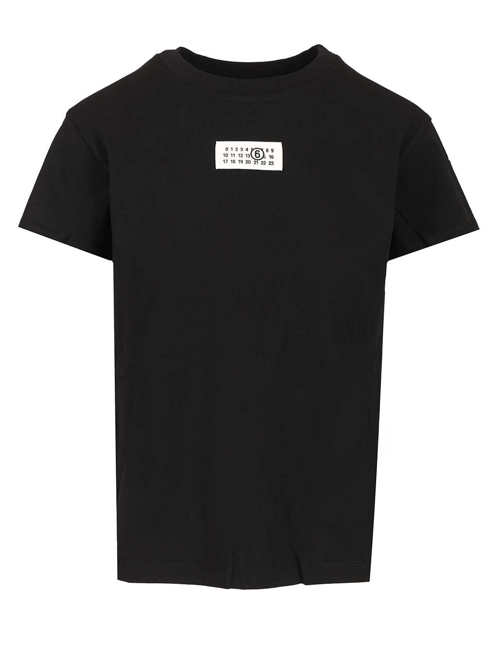 Mm6 Maison Margiela Numeric T-Shirt - Nero | 152b5cac3d09ce1ae20a4c5dcc4259585870621d