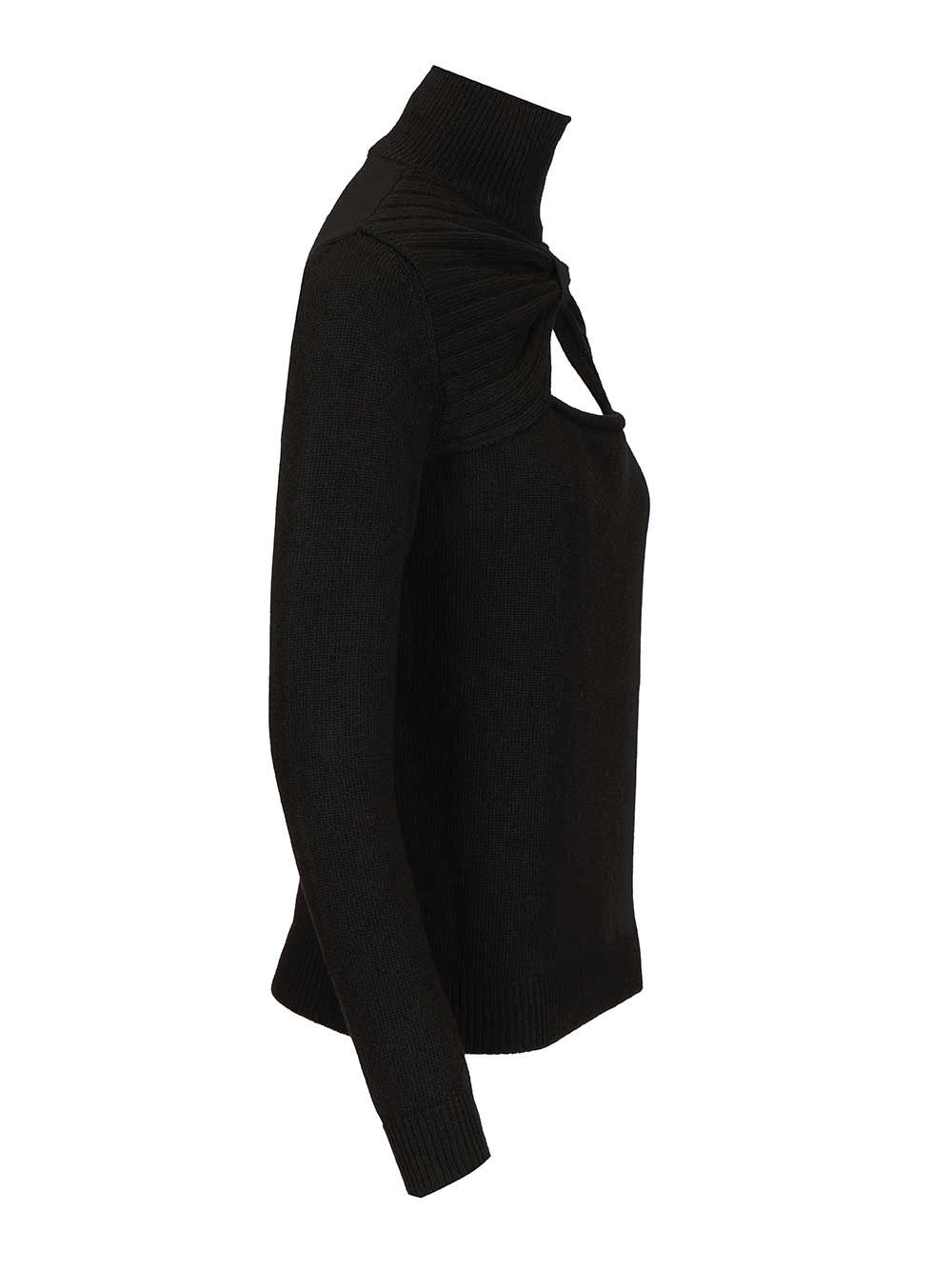Valentino Garavani Wool Turtleneck Knitwear - Nero | ab8db3be69aad0b94dcadc93450c3572461be869