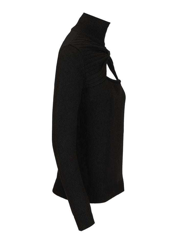 Valentino Garavani Wool Turtleneck Knitwear - Nero | ab8db3be69aad0b94dcadc93450c3572461be869