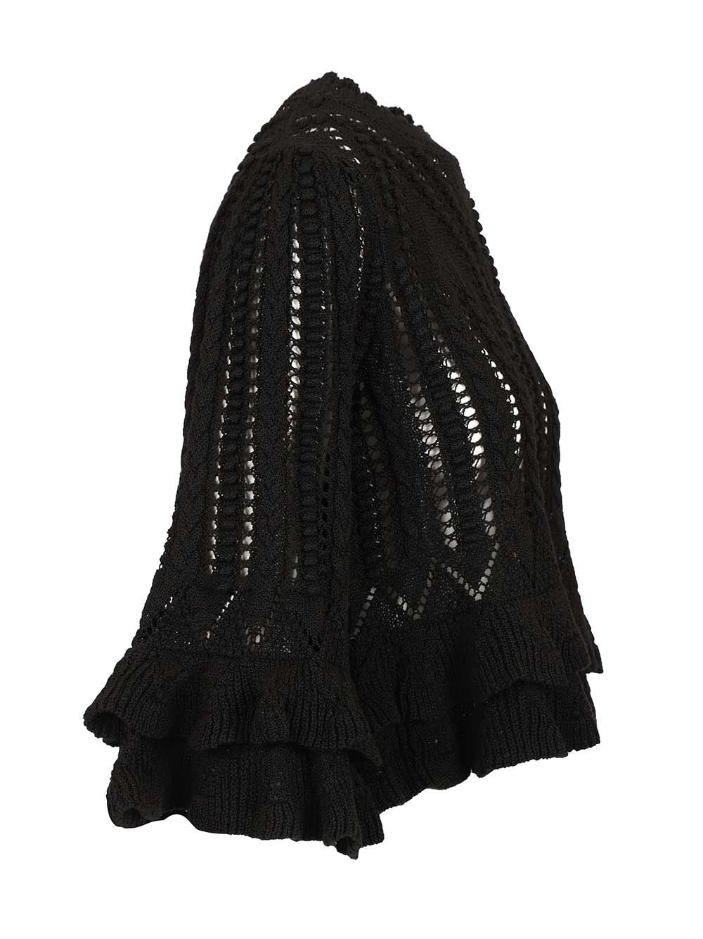 Marant Etoile Norma Knitted Top Top - Nero | 1b62627e0580378d2de530ee761dd030f7cec120