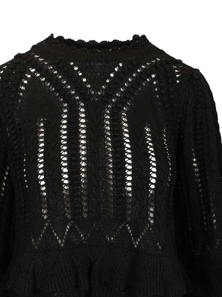 Marant Etoile Norma Knitted Top Top - Nero | 6dc9aa99b06d5cf4c0a3347ec3bc5bc26e2df810
