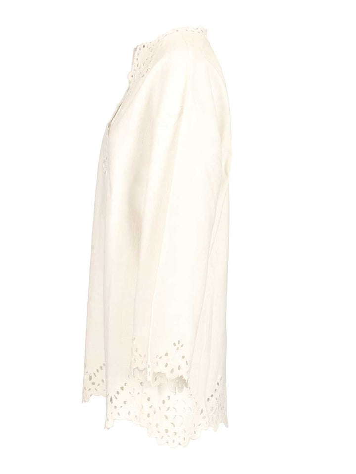 Marant Etoile Short Shérazade Dress Top - Bianco | 7a07b4fc6585daf800553b5a673ab43266a1d3c9
