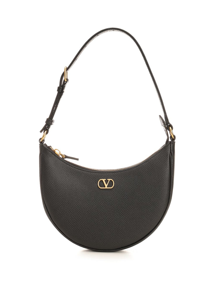 Valentino Garavani Vlogo Mini Hobo Bag Shoulder Bags - Nero | 9731b780f3c580aeaa24fe80b230cd88c22e5297