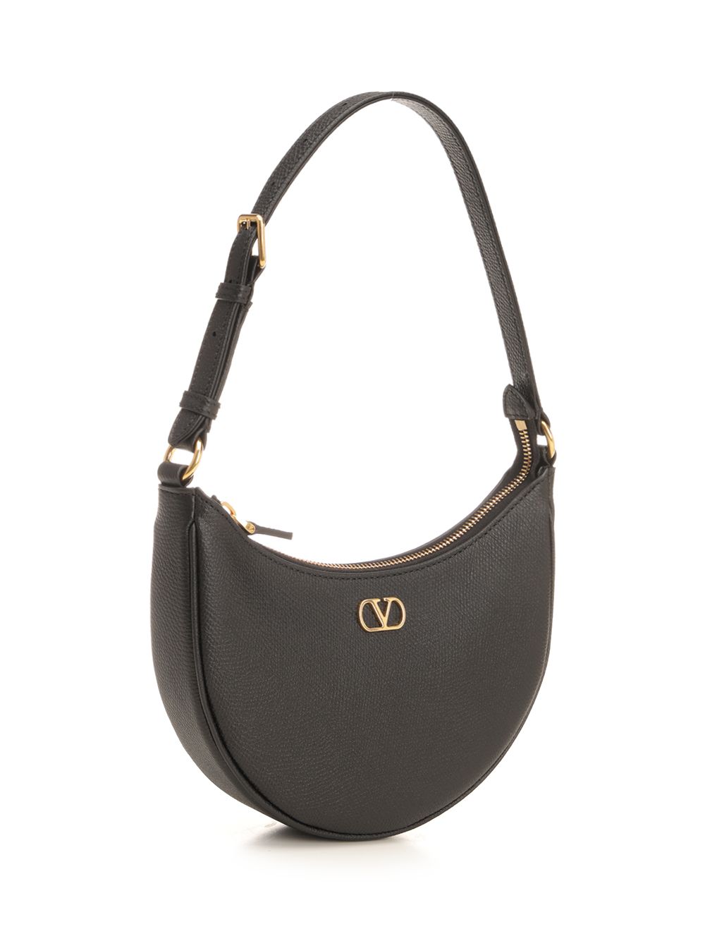 Valentino Garavani Vlogo Mini Hobo Bag Shoulder Bags - Nero | cd610bd07384fa0cf5e71abebc97a3585ded609e