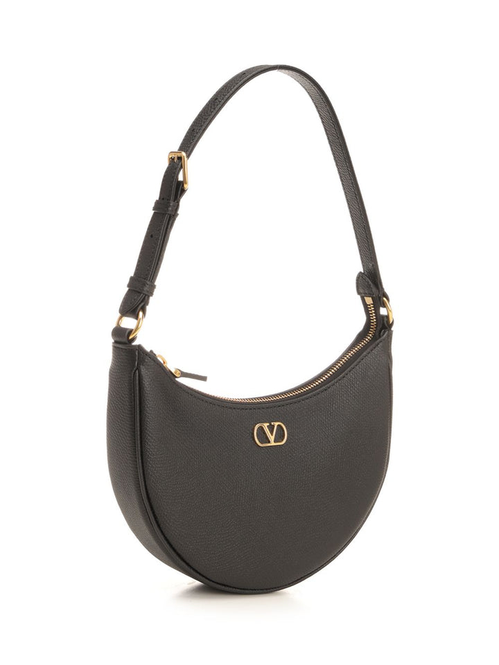 Valentino Garavani Vlogo Mini Hobo Bag Shoulder Bags - Nero | cd610bd07384fa0cf5e71abebc97a3585ded609e