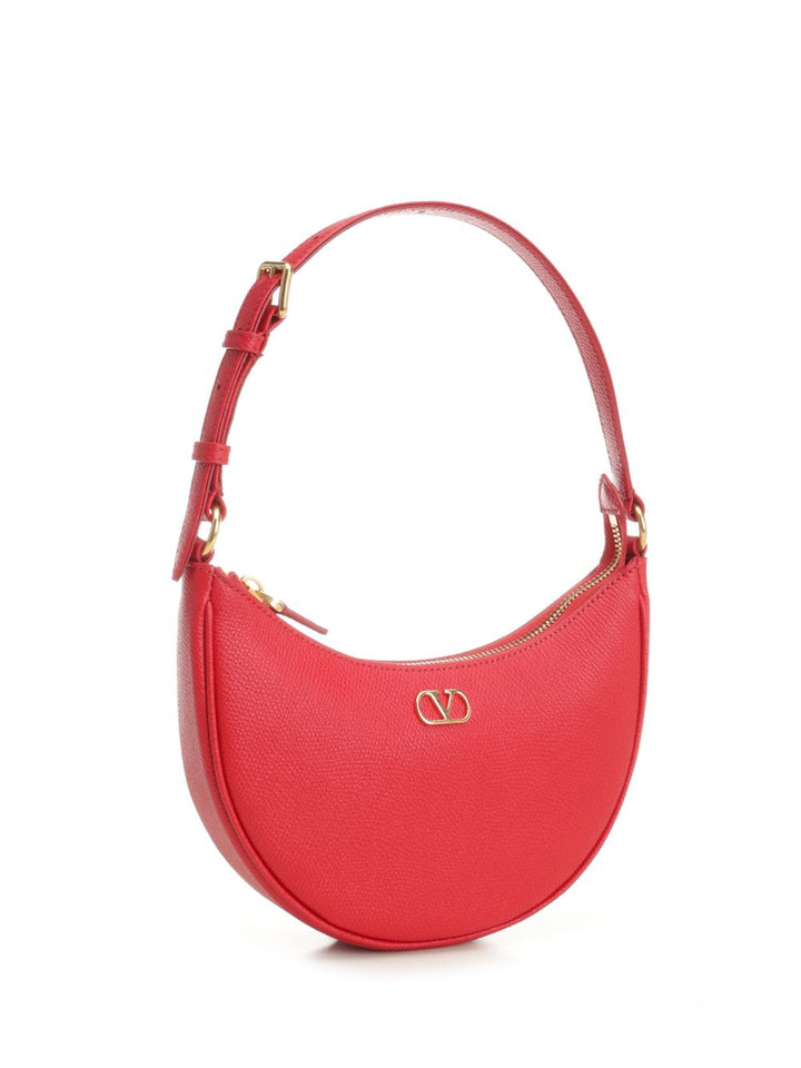 Valentino Garavani Vlogo Mini Hobo Bag Shoulder Bags - Rosso | 88df11c25142a11635e05187ac0d93ba9a050be9